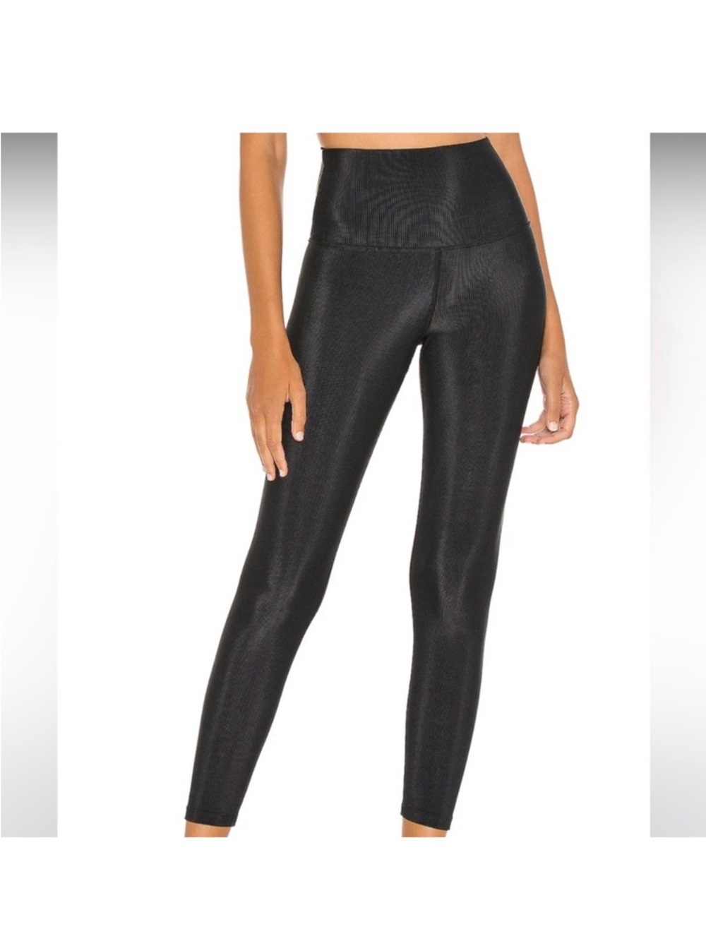 Beach Riot Ayla black ribbed Leggings